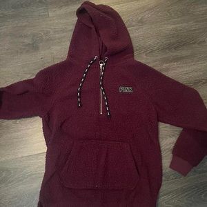 Victoria’s Secret Pink Sherpa quarter zip